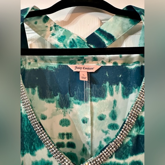 NWOT JUICY COUTURE Rhinestone Cold Shoulder Blouse - Picture 4 of 6